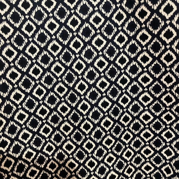 Express cotton shirt slim fit size M dark navy and white texture - Picture 3 of 3